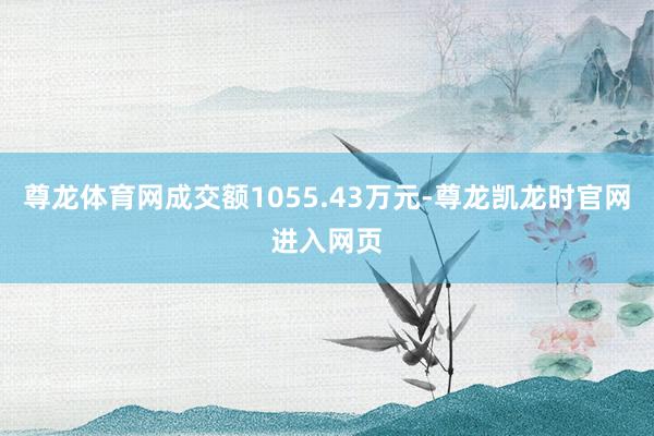 尊龙体育网成交额1055.43万元-尊龙凯龙时官网进入网页
